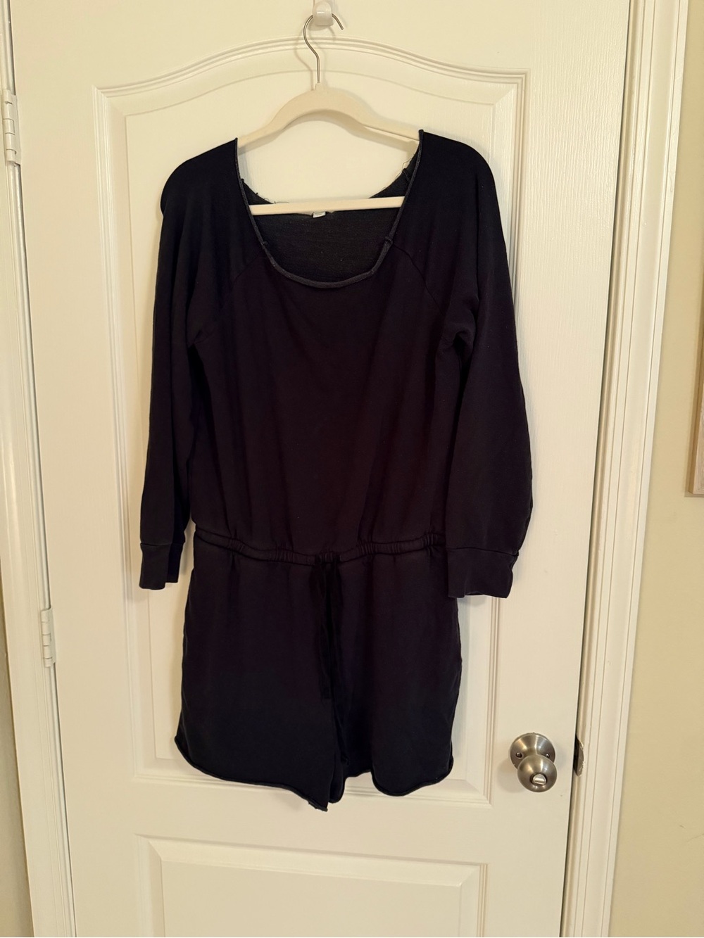 aerie Black Knit Scoop Neck Top